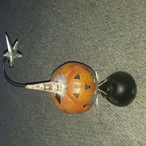 Vintage pumpkin tea light holder